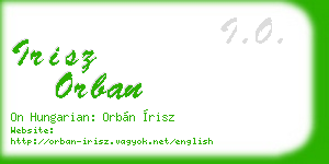 irisz orban business card